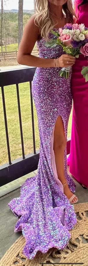 Scarlett Portia purple prom dress thumbnail 3