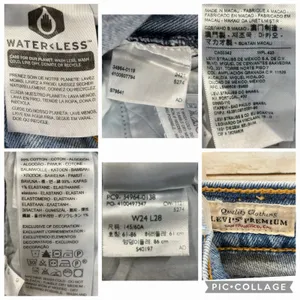 Levi's Premium Womens 24 Jeans Wedgie Straight‎ Button Fly Light Wash Distressed thumbnail 7