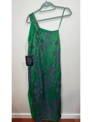 Pomander Place NWT Emerald Jacquard Soleil Gown Sz 0 Tuckernuck thumbnail 3