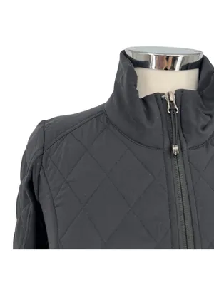 Athleta Upside Quilted Jacket Black Athleisure Sporty Minimalist Techwear XS thumbnail 10