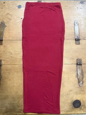 Naked Wardrobe Burgundy Bodycon Maxi Skirt Size Medium thumbnail 4