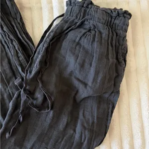 Free People Charcoal Drawstring Pants thumbnail 2
