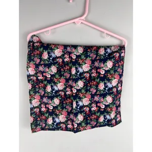 Express 100% Cotton Floral Square Bandana 12” x 12” Navy Multi thumbnail 4