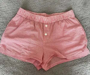 Red and White Striped Shorts thumbnail 1