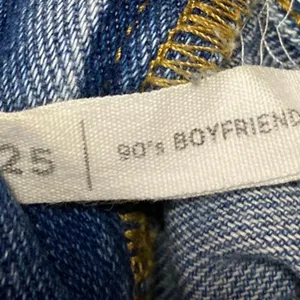 Pacsun 90's Boyfriend Blue Distressed High Waisted Straight Denim Jeans Pants 25 thumbnail 5