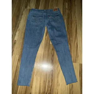 Levi's 535 Super‎ Skinny Jeans Womens Sz 30 Blue Denim Stars Accents Artsy Art thumbnail 7