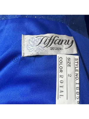 Tiffany Designs Womens Mermaid Prom Formal Sequin Royal Blue Beaded Dress Size 2 thumbnail 8
