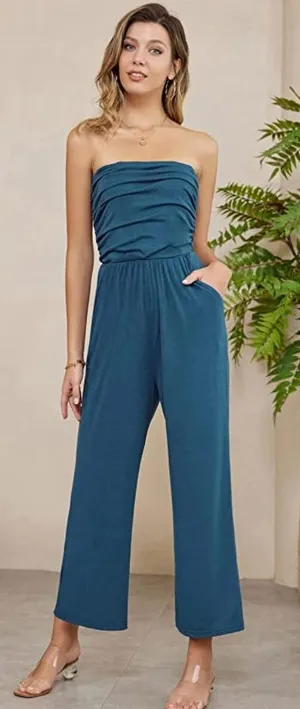 Anthropologie Strapless Jumpsuit thumbnail 1