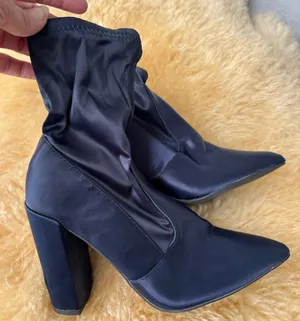 Elegant Navy Blue Women's Ankle Boots thumbnail 1