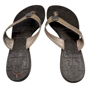 Tory Burch Thora Sandal Flip Flop Thong Logo Snake Quiet Luxury Resort Old Money thumbnail 4