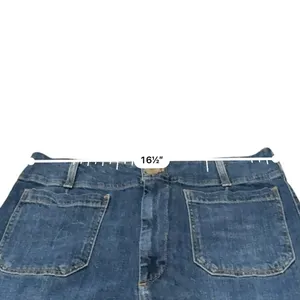 Maeve The Colette Jeans Womens 32 Blue High Rise Wide Leg Crop Anthropologie thumbnail 7