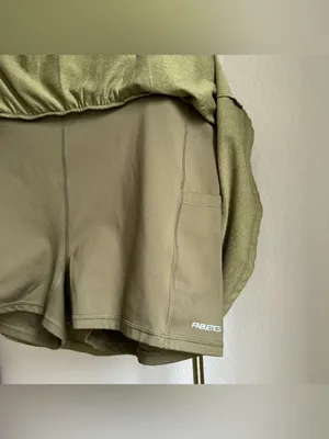 Fabletics Green Cloud Jersey Flounce Skort thumbnail 7