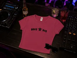 Crop baby tee Pink Size M thumbnail 1