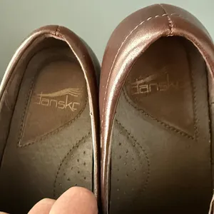 Dansko Stacie Brown Leather Slip-On Clogs Size 6.5-7 EU 37‎ Booties Fall A25 thumbnail 9