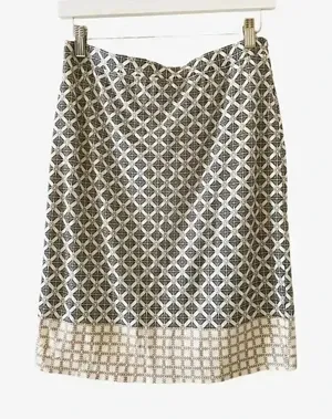 Max Studio Women’s Elastic Waist Geometric Pattern Pencil Skirt SZ S thumbnail 1
