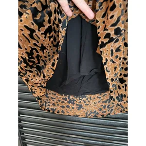 Lulus Intention Brown Leopard Burnout Velvet Print Dress Size M thumbnail 10