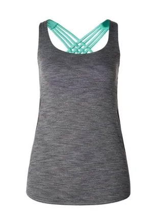 Lululemon Wild Tank Heathered Slate Bali Breeze thumbnail 1