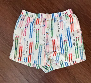 Lyre Bird Anthropologie Ski Ya Later Printed Boxer Shorts thumbnail 1