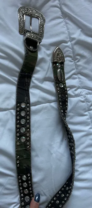 Women’s western camo belt Black Size 40 thumbnail 1