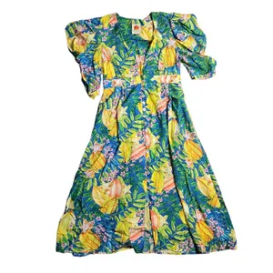 Farm‎ Rio Star Fruits Midi Dress Size: M thumbnail 2