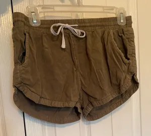 Billabong Olive Green Drawstring Lounge Shorts thumbnail 1