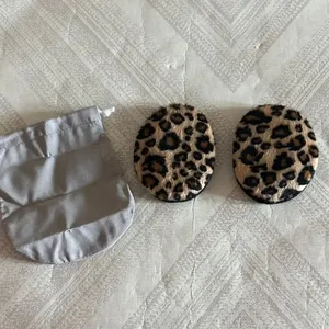 Sprigs Leopard Medium Earbags Bandless Ear Warmers Brown thumbnail 4