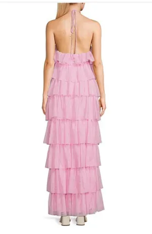 Pink tulle dress thumbnail 2