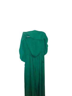 Tyche Emerald Green Strapless Wide Leg Cascade Jumpsuit Popover cocktail attire thumbnail 5
