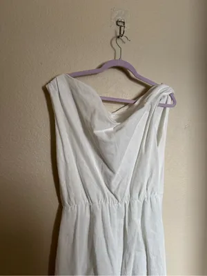Billie‎ J Lucie Maxi Dress Sz 8 NEW white off shoulder elevated versatile thumbnail 7