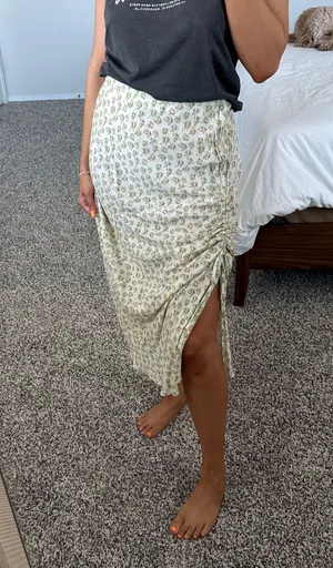 ASOS Floral Midi Skirt thumbnail 1