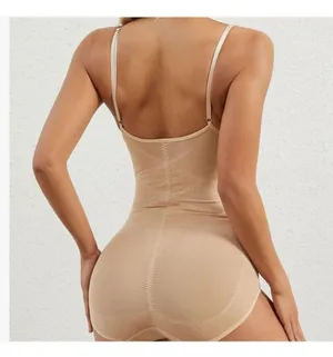 NEW Shapewear Bodysuits Tummy Control U Neck Short Trainer 2X thumbnail 2