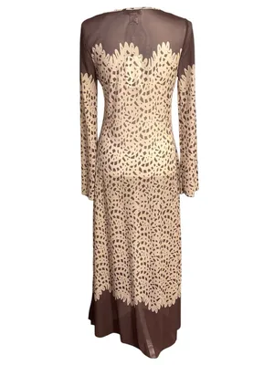 Caroline Constas New York Long Sleeve Maxi Dress Mesh Swim Coverup NWT thumbnail 2