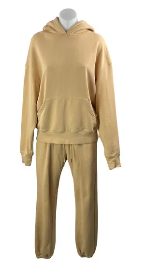 WeWoreWhat Tan Hoodie Hooded Sweatshirt Sweat Pants Two Piece Set Size XS/S thumbnail 1