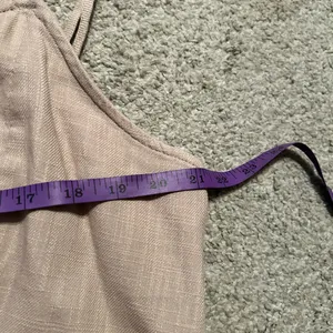 Aerie Smocked Tie Front Crop Cami Top Tan Beige XXL‎ thumbnail 3