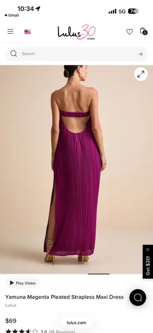 Lulus Dress Maxi thumbnail 3