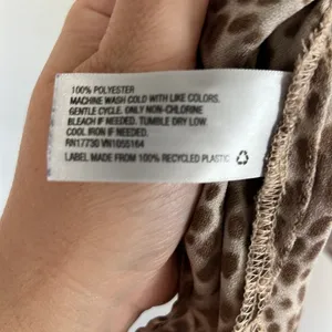 EUC A New Day Animal Print Beige Brown Camisole Tank Top sz L thumbnail 4