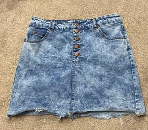 Highway Jeans Denim Mini Skirt Size 11/12 thumbnail 1