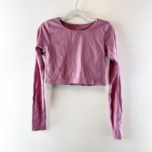 Lululemon Ebb to Street Long Sleeve Cropped Shirt Velvet Dust Purple Pink 10 thumbnail 3