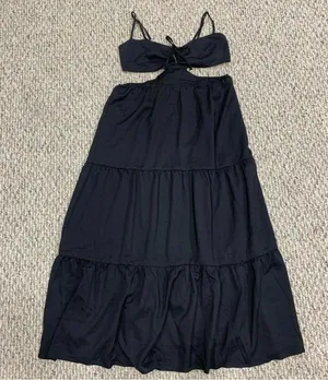 Princess Polly Oswell Maxi Black Dress - Size 12 thumbnail 1