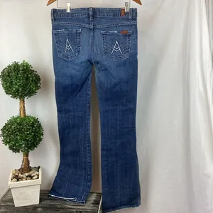 7 For All Mankind Blue A Pocket Jeans 29 thumbnail 2