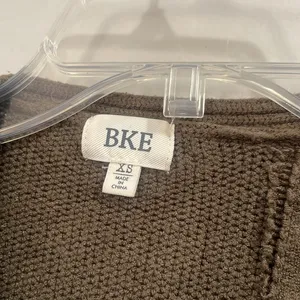 BKE Frayed Seam Cardigan Sweater Distressed open sweater XS thumbnail 5