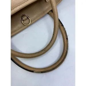 coach medium w adjustable strap tan leather cross thumbnail 7