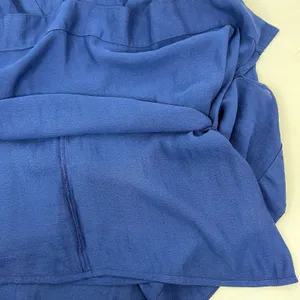 Free People Small Tank Top Pleated Back Boho V-Neck Oversized Royal Blue thumbnail 14