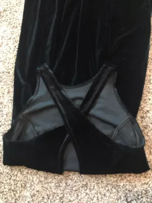 Black Velvet Prom Dress thumbnail 3