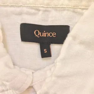 Quince Egyptian linen short sleeve white shirt small thumbnail 4