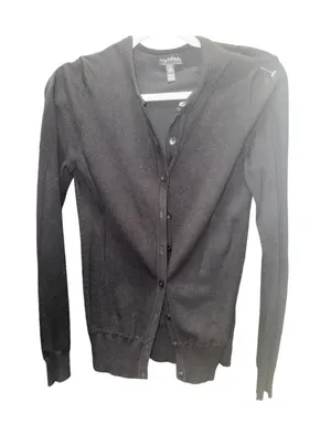 NWOT Black-Grey cardigan with a relaxed fit #greycardigan #blackcardigan thumbnail 1