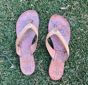 Tory Burch Thora Tan Thong Sandals thumbnail 1