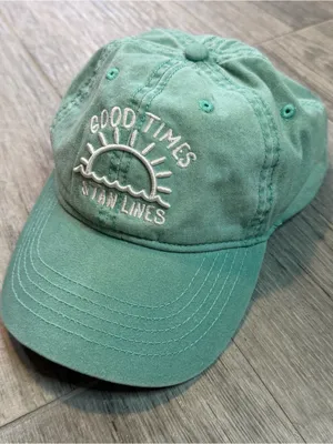 Good Times & Tan Lines Unisex Teal Unbranded Baseball Cap Adjustable OS thumbnail 1