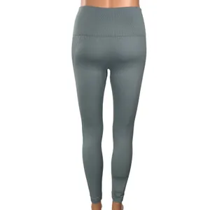 SET Active Women's Gray High Waisted Yoga Activewear Athletic Leggings Pants S thumbnail 3