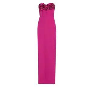 Monique Lhuillier Rosette Coreset Maxi Dress Size 6 thumbnail 2